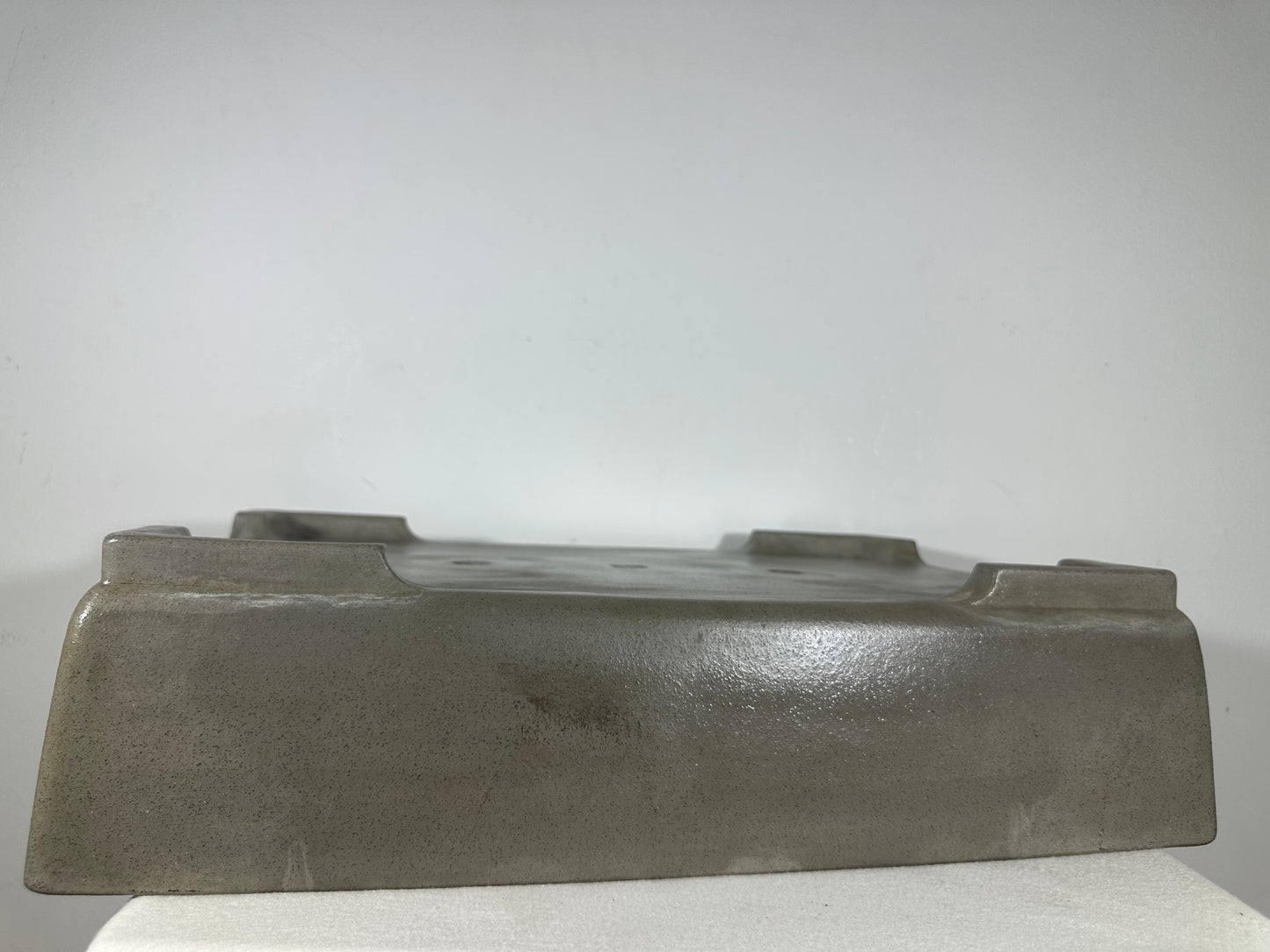 Preowned Japanese Tokoname Unglazed Rectangular Bonsai Pot Seizan - 19.75” By 14”