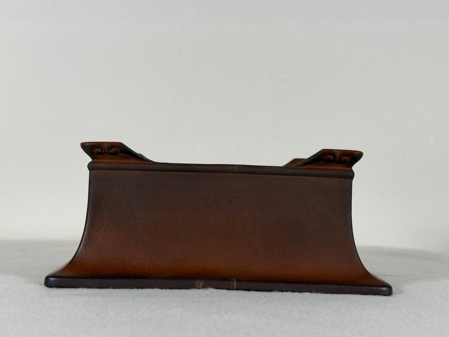 Preowned Japanese Tokoname Unglazed Rectangular Bonsai Pot Has Full Of Patina - 7” By 5.25”