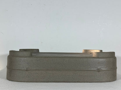 Preowned Japanese Tokoname Unglazed Rectangular Bonsai Pot Seizan - 12.75” By 9.25”