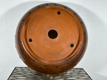 Preowned Japanese Tokoname Drum Style Bonsai Pot - 15.5” By 425”