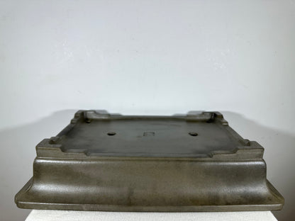 Preowned Japanese Tokoname Unglazed Rectangular Bonsai Pot Seizan - 19.5” By 13.75”