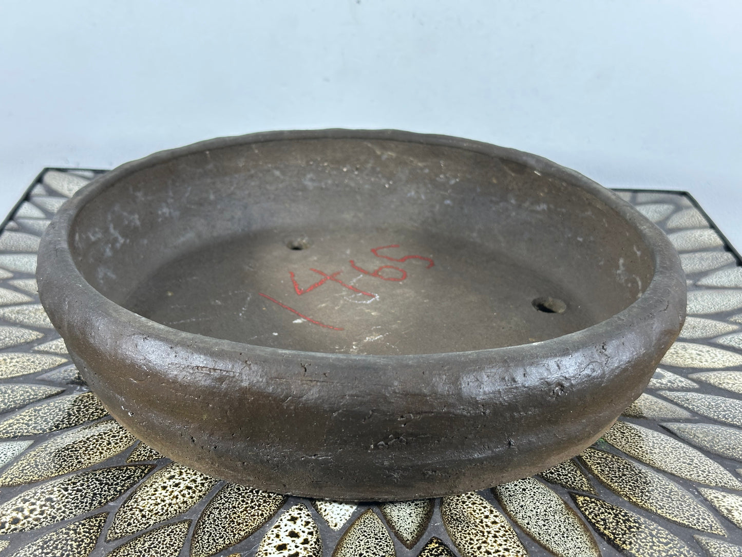 Preowned Japanese Tokoname Nanban Style Bonsai Pot - 10.5” By 3.5”