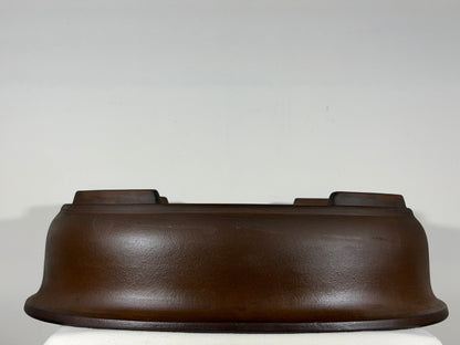 Preowned Japanese Tokoname Rectangular Bonsai Pot Itayama -  22.25” x 17.5” x 6.25”