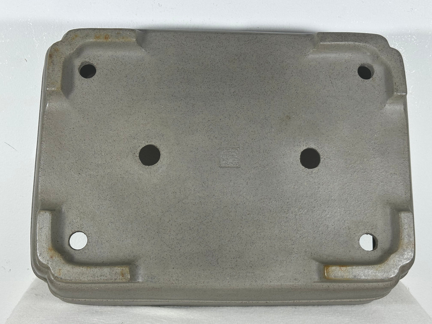 Preowned Japanese Tokoname Unglazed Rectangular Bonsai Pot Seizan - 14.75” By 10.75”