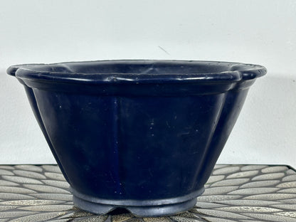 Preowned Vintage Japanese Tokoname Rinka Bonsai Pot Suyhou Yoshimura - 9 5/8” By 5.25”