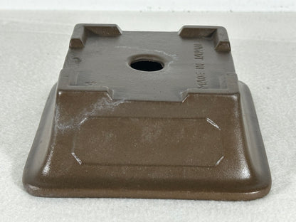 Preowned Japanese Unglazed Square Bonsai Pot - 5.25” By 5”