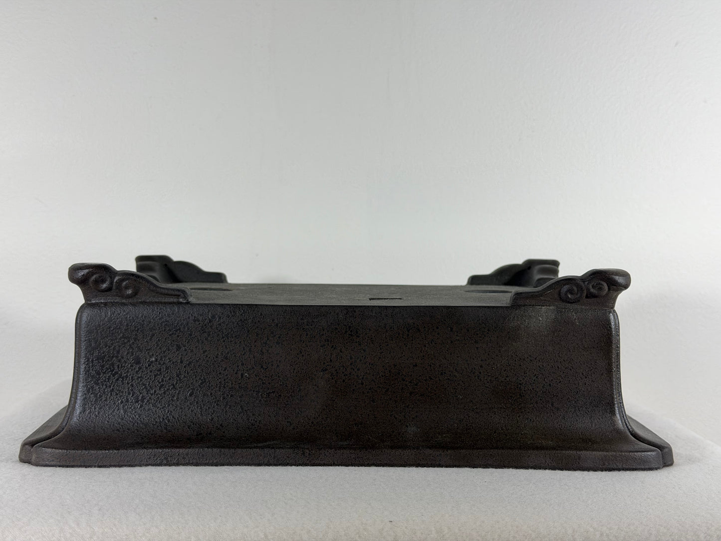 Preowned Japanese Tokoname Rectangular Unglazed Bonsai Pot Sanyou - 13.25” By 9.5”