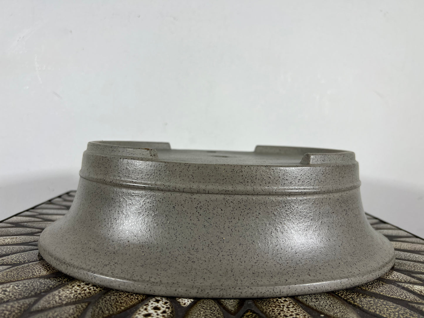 Preowned Japanese Tokoname Unglazed Oval Bonsai Pot Seizan - 11.5” By 9.75”