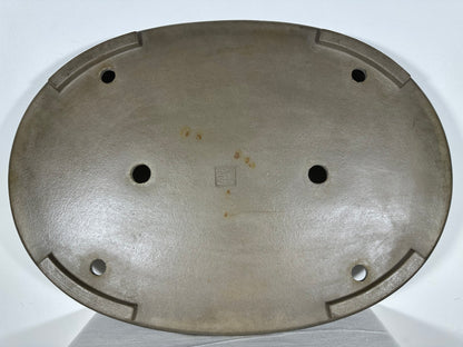 Preowned Japanese Tokoname Unglazed Oval Shallow Bonsai Pot Seizan - 23.25” By 17”