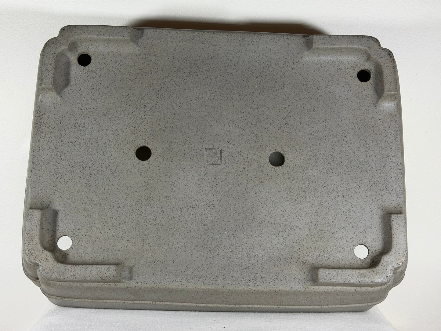 Preowned Japanese Tokoname Unglazed Rectangular Bonsai Pot Seizan - 19” By 14”