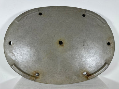 Preowned Japanese Tokoname Unglazed Oval Shallow Bonsai Pot Seizan - 20.75” By 14.75”