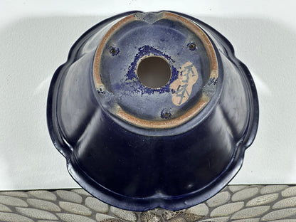 Preowned Vintage Japanese Tokoname Rinka Bonsai Pot Suyhou Yoshimura - 9 5/8” By 5.25”