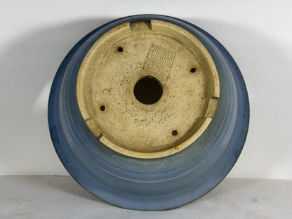 Preowned Japanese Tokoname Glazed Round Bonsai Pot Koyo - 9.5” By 4.25”