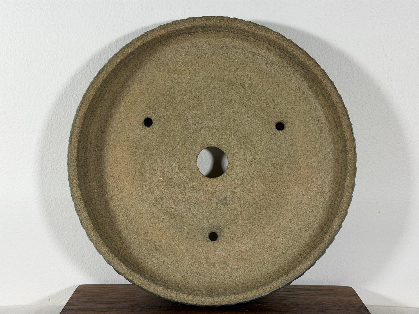 Victor Shelton Glazed Round Bonsai Pot (American-Made) - 9” By 1.75”
