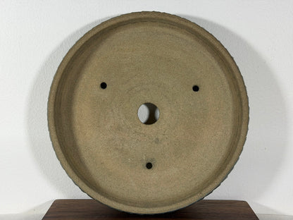Victor Shelton Glazed Round Bonsai Pot (American-Made) - 9” By 1.75”