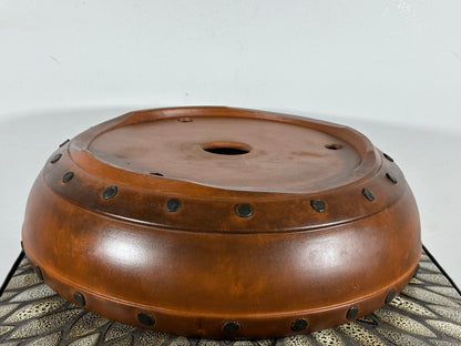 Preowned Japanese Tokoname Drum Style Bonsai Pot - 15.5” By 425”