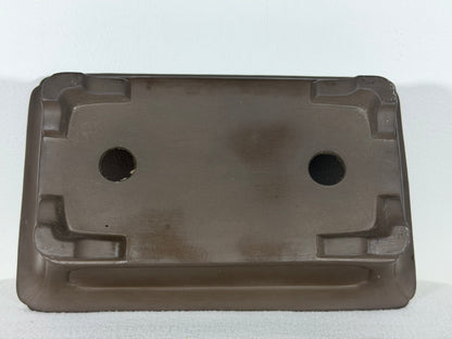 Preowned Japanese Tokoname Unglazed Rectangular Bonsai Pot - 12.5” By 8”