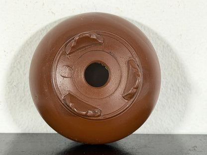 New Japanese Tokoname Unglazed Round Bonsai Pot Bigei - 2.75” By 1.25”