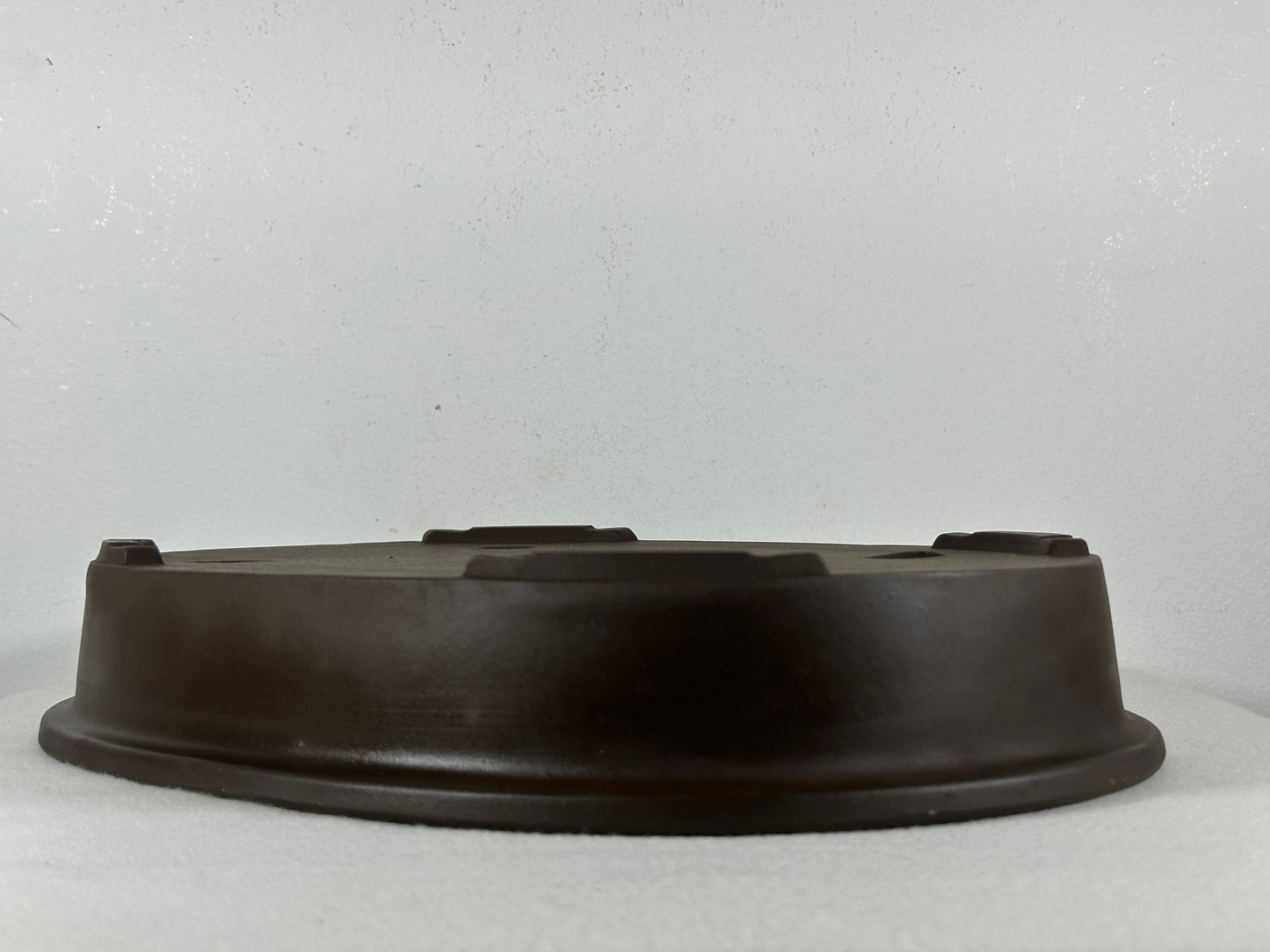 Preowned Japanese Tokoname Unglazed Shallow Oval Bonsai Pot - 13.5” By 10”