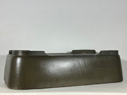 Preowned Japanese Tokoname Unglazed Rectangular Bonsai Pot Seizan - 16.25” By 11.75”