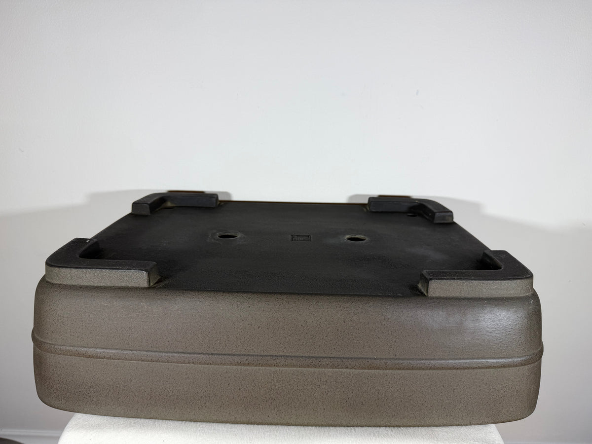 Preowned Japanese Tokoname Unglazed Rectangular Bonsai Pot Eiraku - 21.75” x 16.25” x 5.75”