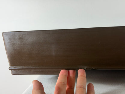 Preowned Japanese Tokoname Unglazed Rectangular Bonsai Pot Seizan - 18.5” By 12”