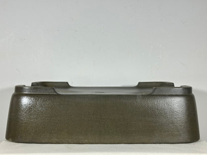Preowned Japanese Tokoname Unglazed Rectangular Bonsai Pot Seizan - 16.25” By 11.75”