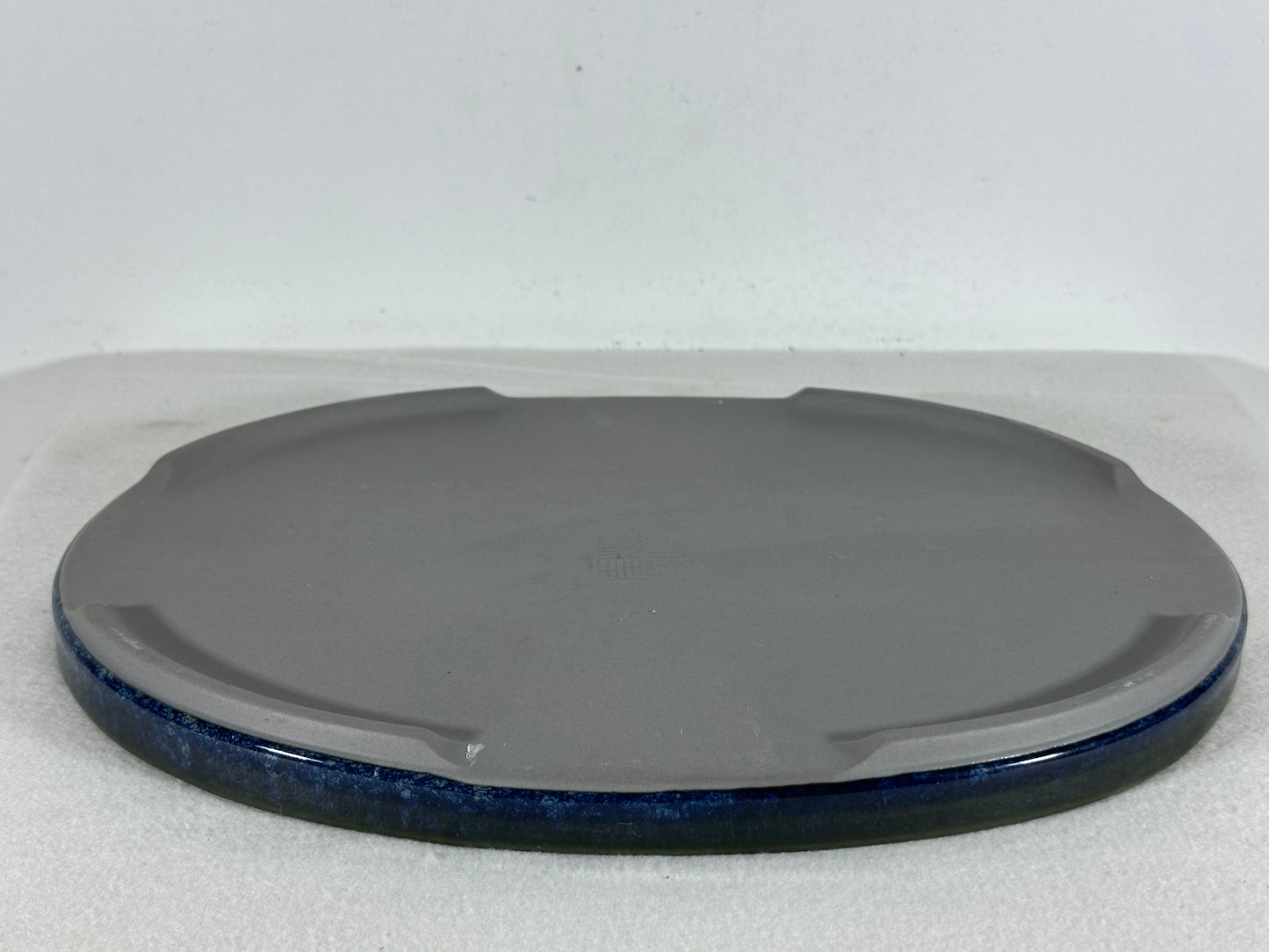 New Japanese Glazed Suiban for Suiseki Bonsai Harumatsu - 12.5” By 9”