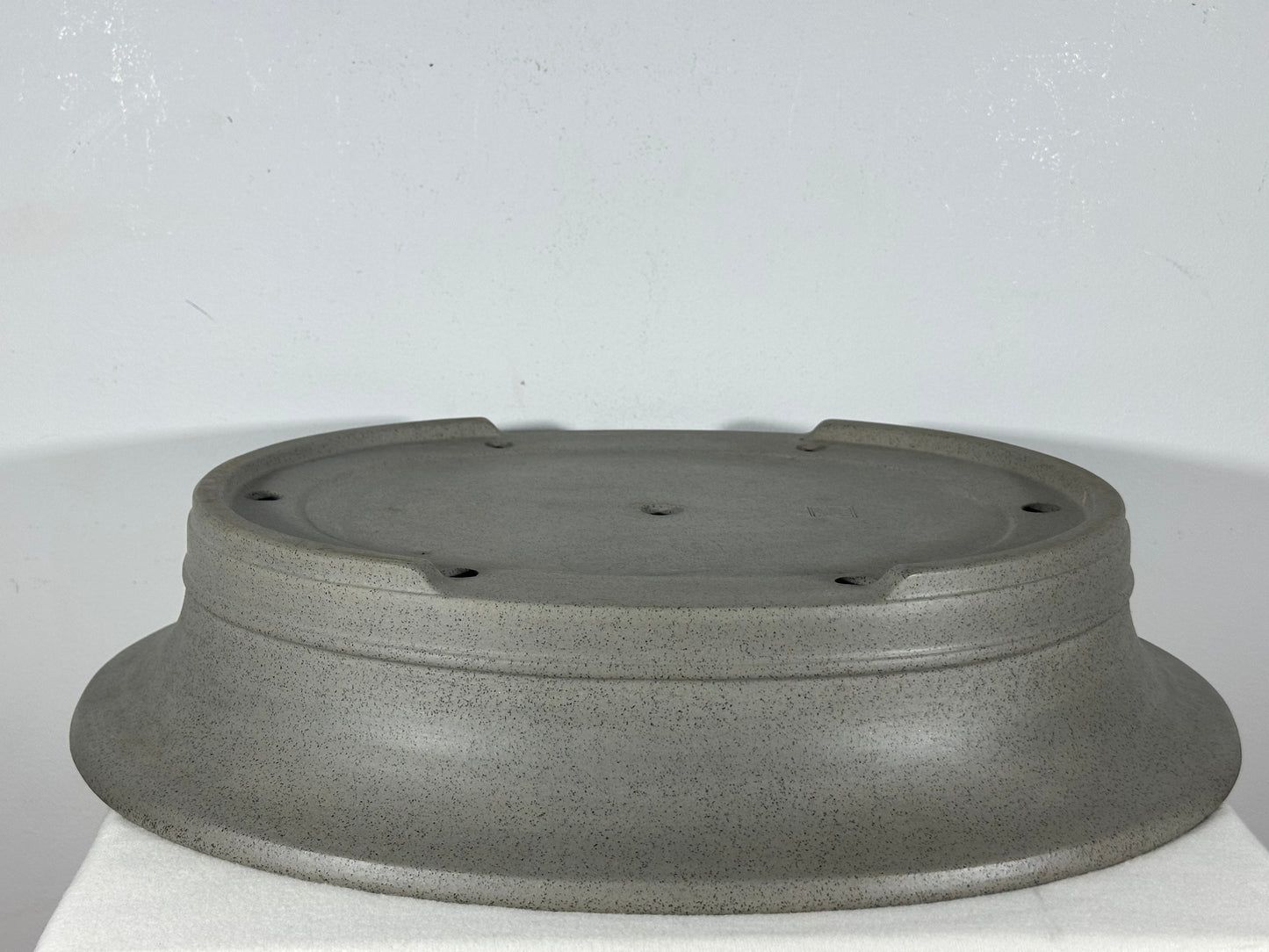 Preowned Japanese Tokoname Unglazed Oval  Bonsai Pot Seizan - 19” By 16”