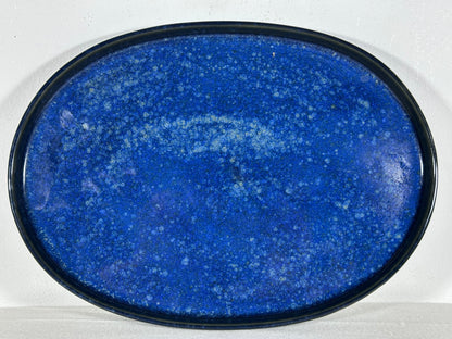 New Japanese Glazed Suiban for Suiseki Bonsai Harumatsu - 12.5” By 9”