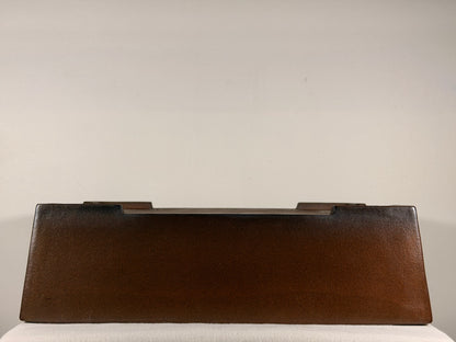 Preowned Japanese Tokoname Unglazed Rectangular Bonsai Pot Gyouzan Nakano - 16.5” By 12.75”