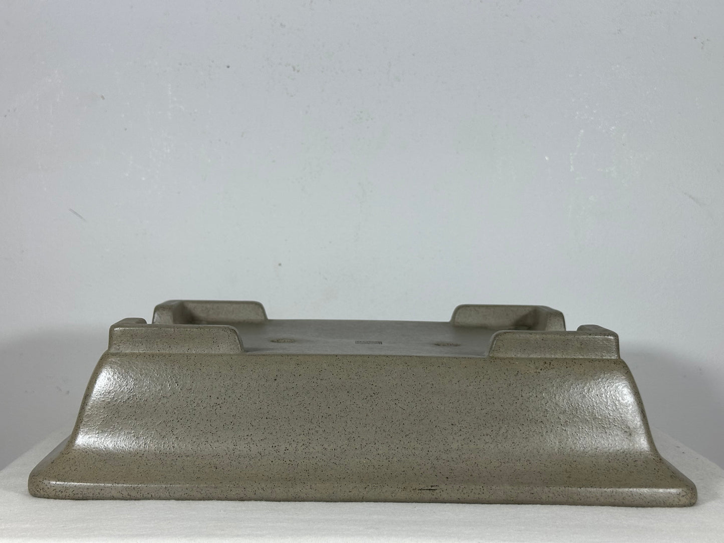 Preowned Japanese Tokoname Unglazed Rectangular Bonsai Pot Seizan - 13.75” By 10.25”