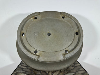 Preowned Japanese Tokoname Unglazed Oval Bonsai Pot Seizan - 16.25” By 14”