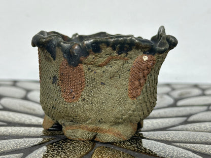 Preowned Japanese Tokoname Unglazed Bonsai Pot - 3” By 2”