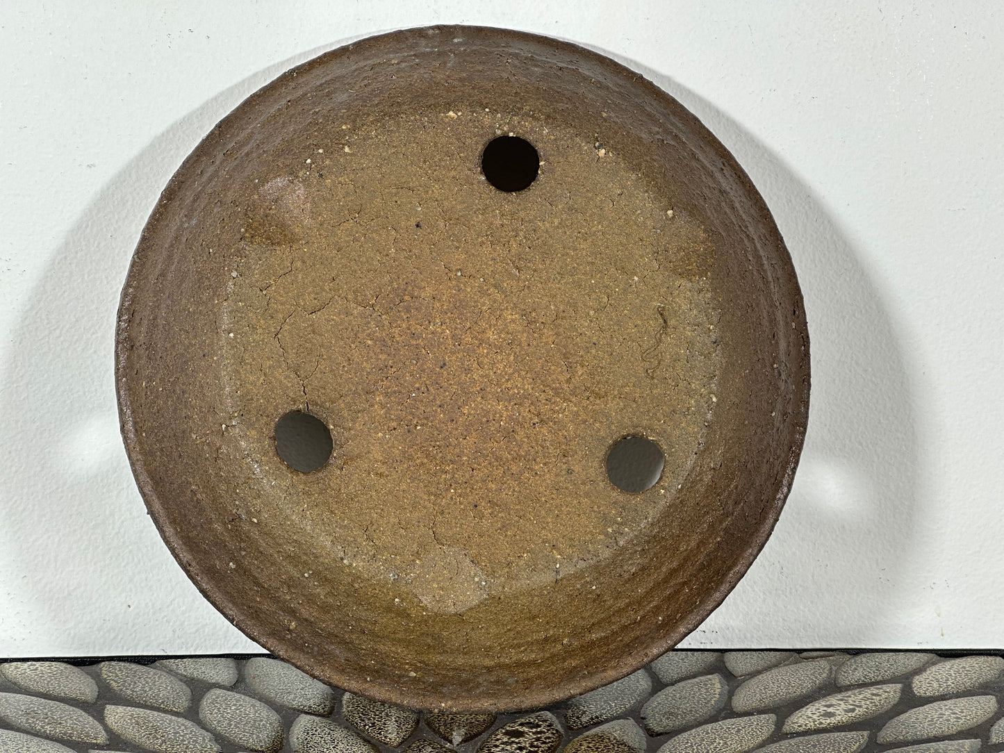 Preowned Japanese Tokoname Unglazed Nanban Style Bonsai Pot - 9” By 1.75”