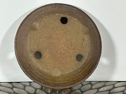 Preowned Japanese Tokoname Unglazed Nanban Style Bonsai Pot - 9” By 1.75”