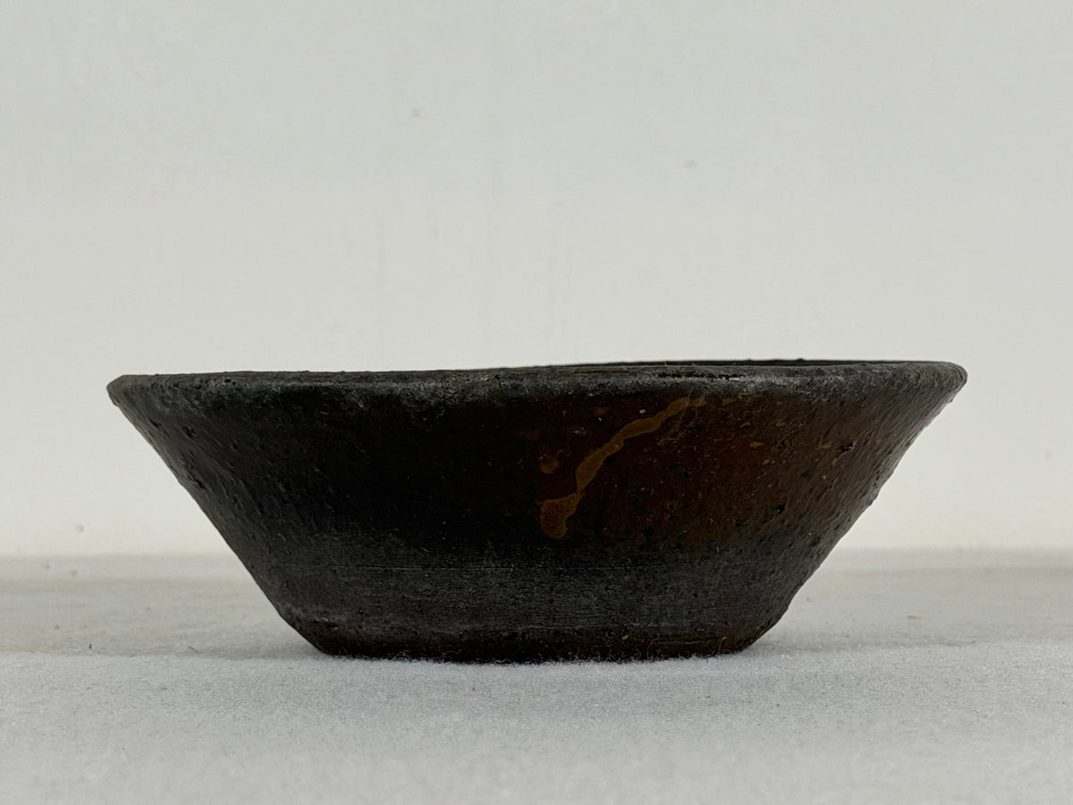Preowned Japanese Tokoname Unglazed Round Bonsai Pot Koyo - 5.25” By 1.75”