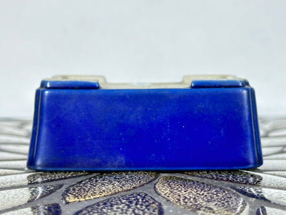 Preowned Vintage Japanese Tokoname Glazed Rectangular Bonsai Pot Jyuetu - 3.25 By 2.25”