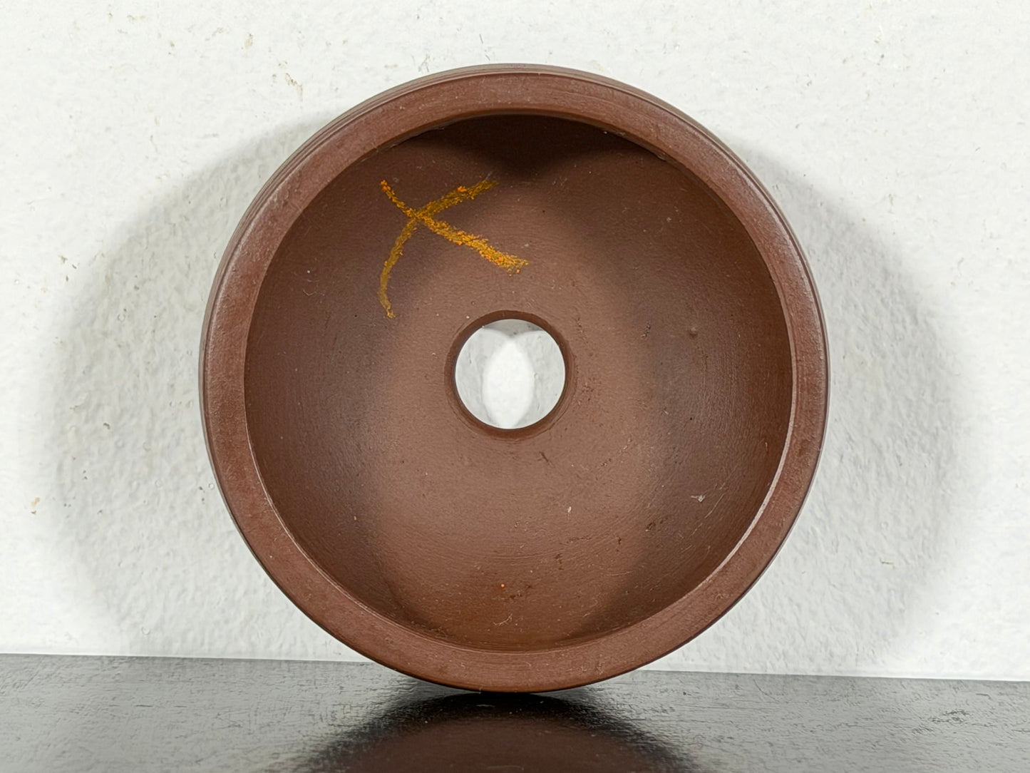 New Japanese Tokoname Unglazed Bag Style Bonsai Pot Bigei - 2.75” By 1 1/8”