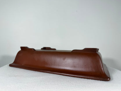 Preowned Japanese Tokoname Rectangular Unglazed Bonsai Pot - 13.25” By 9.25”