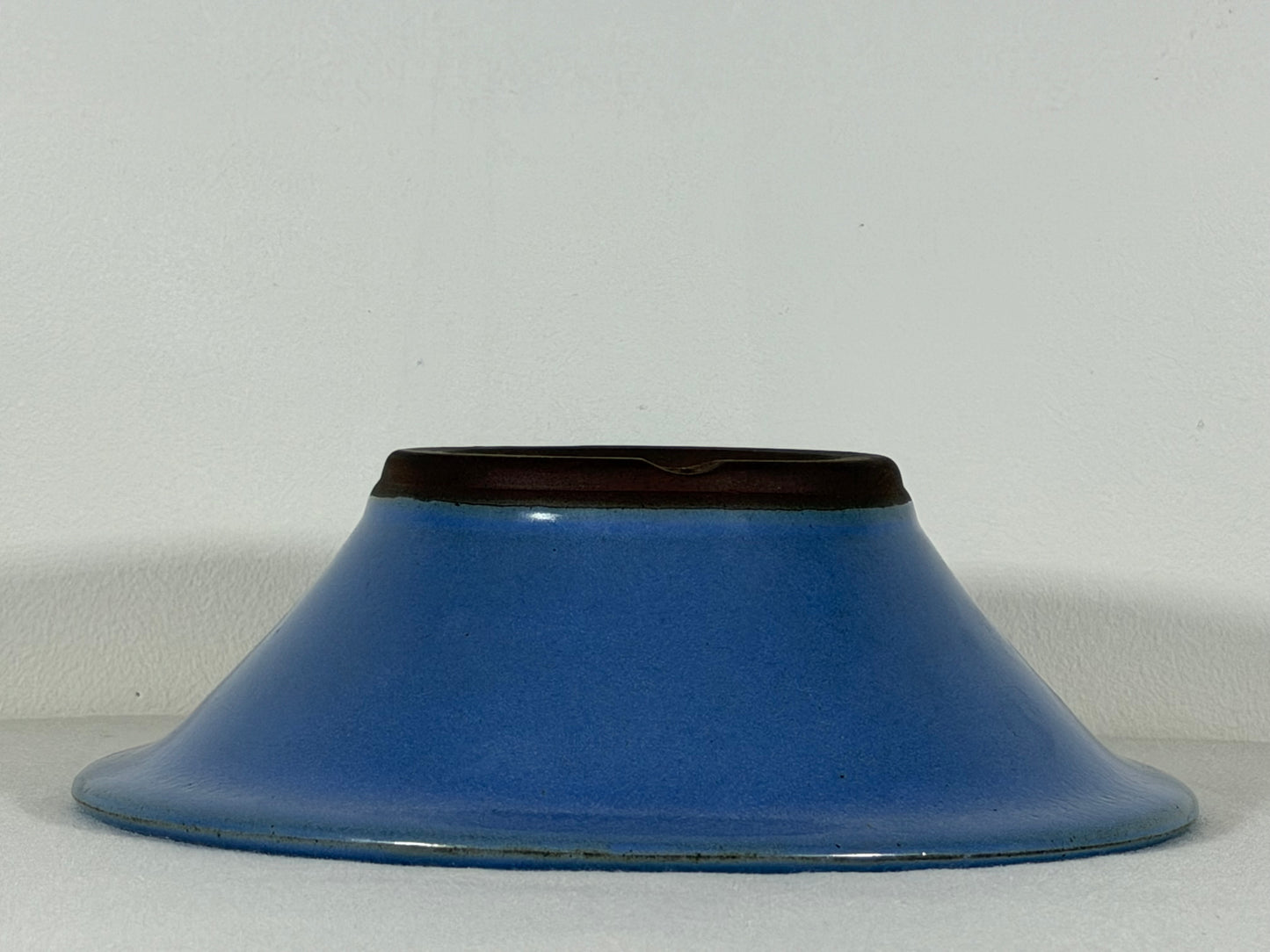 New Japanese Tokoname Round Bonsai Pot Yamaaki - 10” By 3.25”