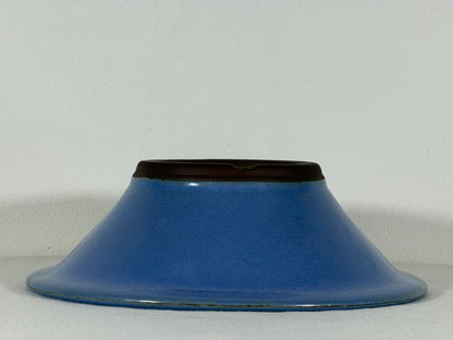 New Japanese Tokoname Round Bonsai Pot Yamaaki - 10” By 3.25”