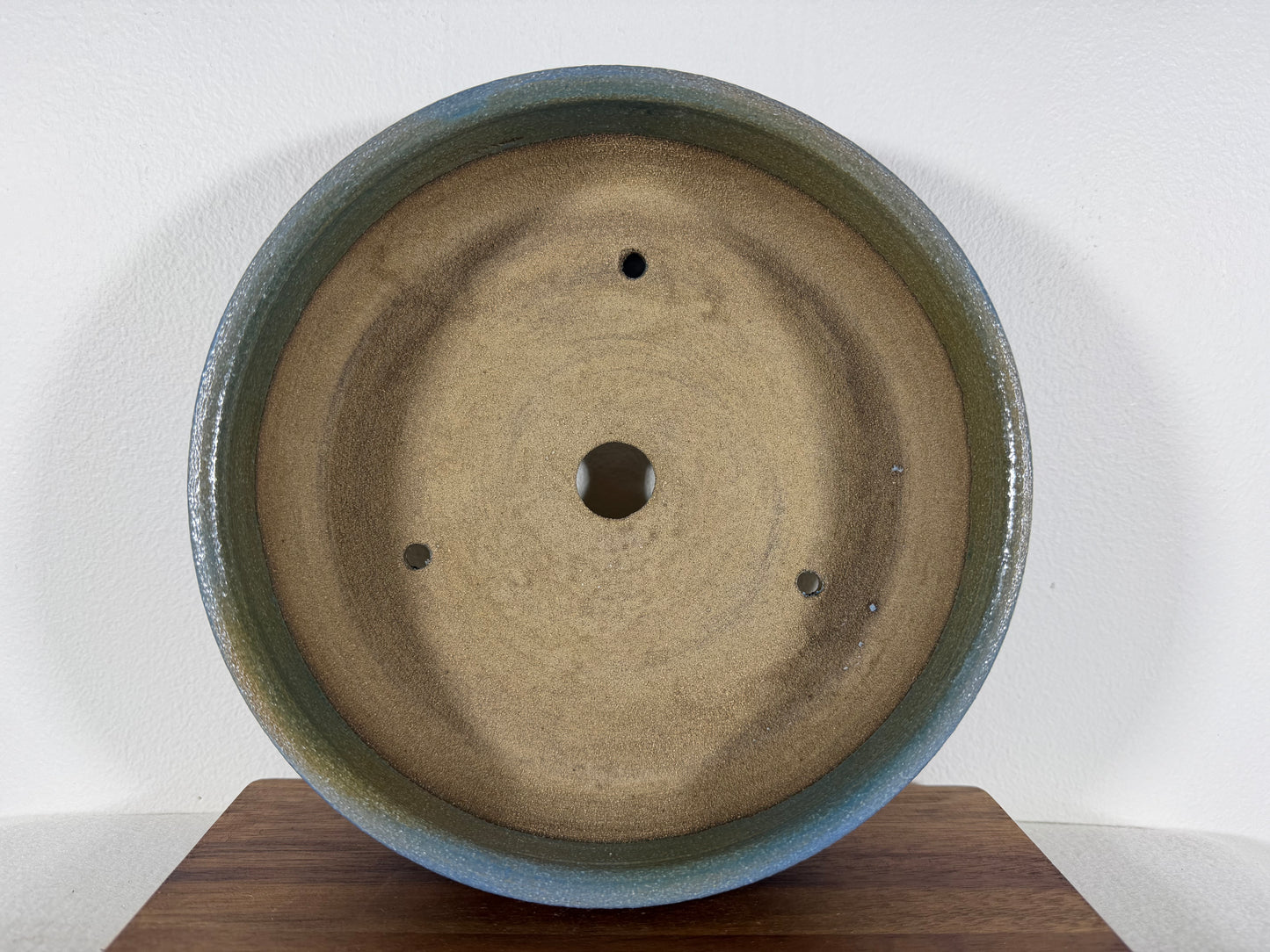 Victor Shelton Glazed Round Bonsai Pot (American-Made) - 8.5” By 2.5”