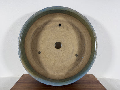 Victor Shelton Glazed Round Bonsai Pot (American-Made) - 8.5” By 2.5”
