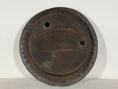 Preowned Japanese Tokoname Unglazed Nanban Style Bonsai Pot Syouzan - 8.5” By 1.25”