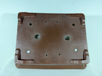 Preowned Japanese Tokoname Unglazed Rectangular Bonsai Pot - 13.25” By 10.75”