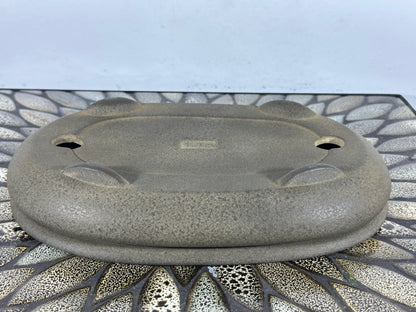 Preowned Vintage Japanese Tokoname Unglazed Bag Style Bonsai Pot Yamaaki - 10” By 6.5”