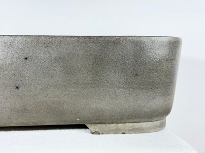 Preowned Japanese Tokoname Unglazed Rectangular Bonsai Pot Kisen - 19” x 14.25” x 5”