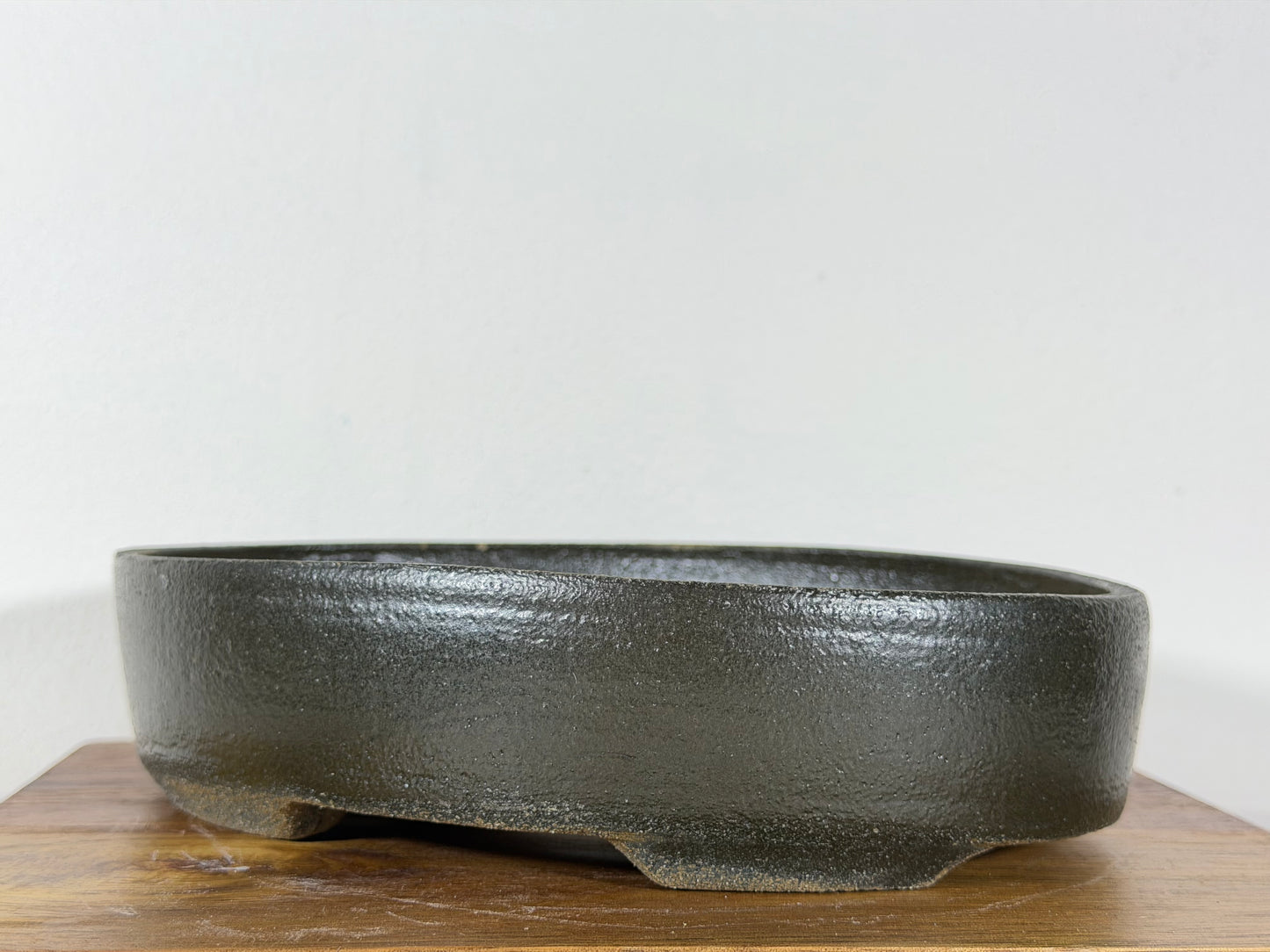 Victor Shelton Glazed Oval Bonsai Pot (American-Made) 8” By 6”