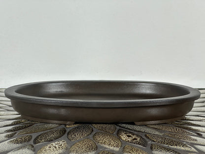 Preowned Japanese Bonsai Pot has Stamps - 9” By 6.5”